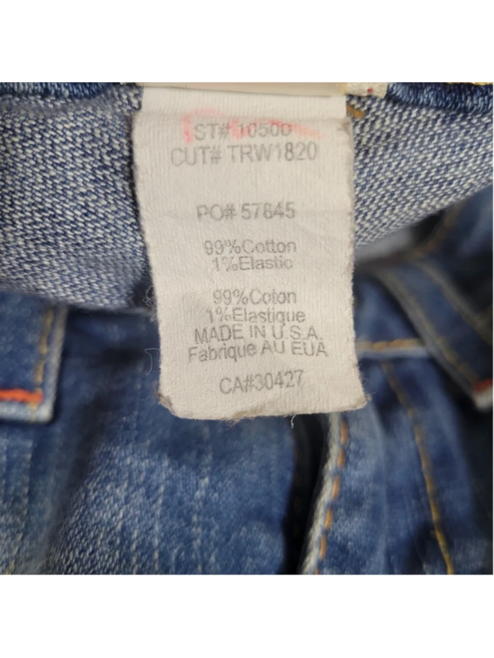 True Religion Bobby Men's Distressed Cut-Off Fray Ankle Blue Jeans Size 31/30